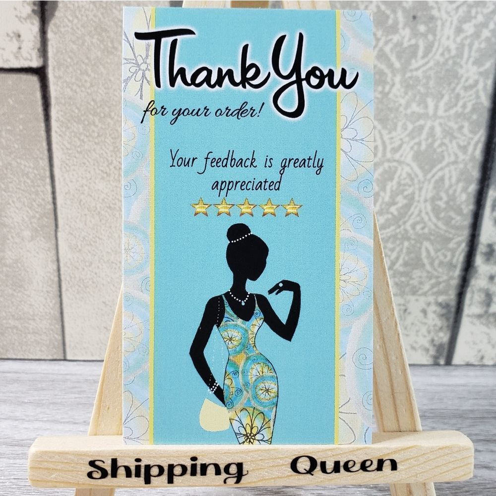7/$15 Poshmark Thank You Cards Shipping Feedback